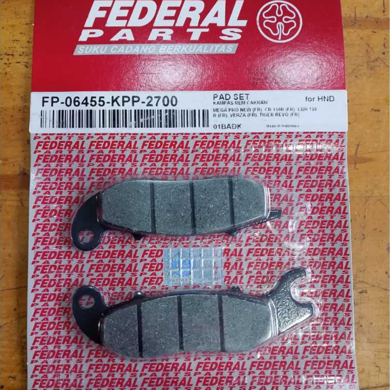 ผ้าเบรค/เอกสาร KPP FDR DPN MEGA PRO NEW, TIGER NEW (FP-06455-KPP-2700)