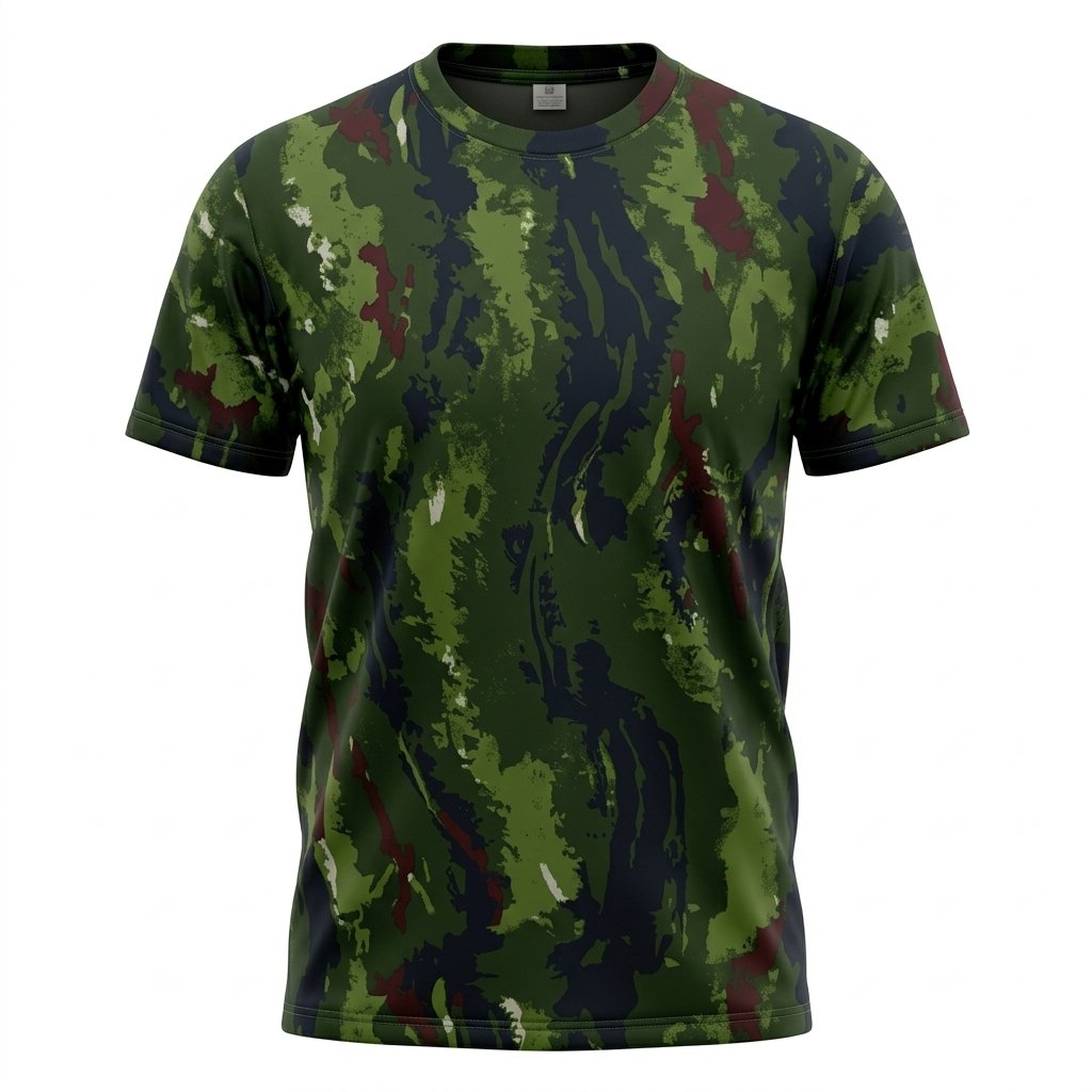 [JEMAR FASHION] เสื้อยืดแขนสั้น TNI Hebema Task Force Dry Fit เสื้อยืดลายพราง