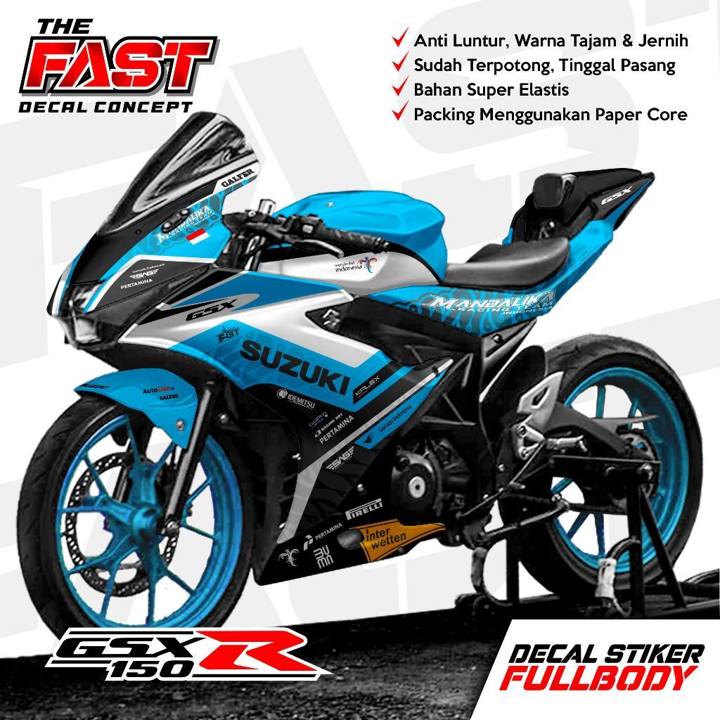 Decal สติกเกอร์ GSX 150R Fullbody สติกเกอร์รูปลอก Variation มอเตอร์ Gsx 150 R fullbody motif MANDALI