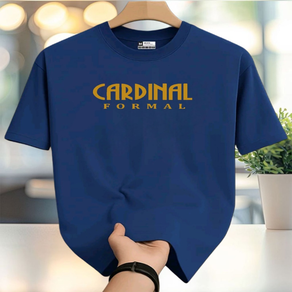 Premium Short Sleeve Distro T-Shirt C4rdi F0rm Gold - Cotton Combed Casual T-Shirt for Men and Women
