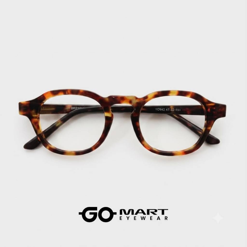กรอบ PREMIUM MATEO - BRENDA-YO942 - คอนแทคเลนส์มาตรฐาน Request - Minus/Cyl/Normal - CRMC/Blueray/Pho