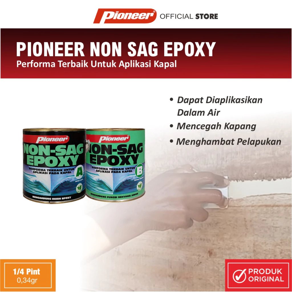 Pioneer Non Sag Epoxy Glue กาวแห้งในน้ํา / Pioneer Non Sag Anti-Leak Epoxy Ship Glue / กาวฟิลิปปินส์