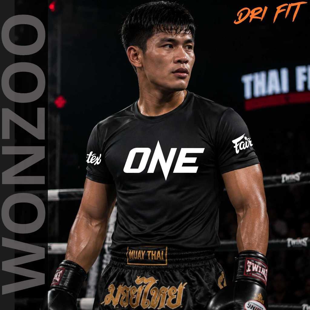 เสื้อยืดกีฬามวยไทย ONE FAIRTEX MADE IN DRI FIT DRY FIT คุณภาพระดับพรีเมียม