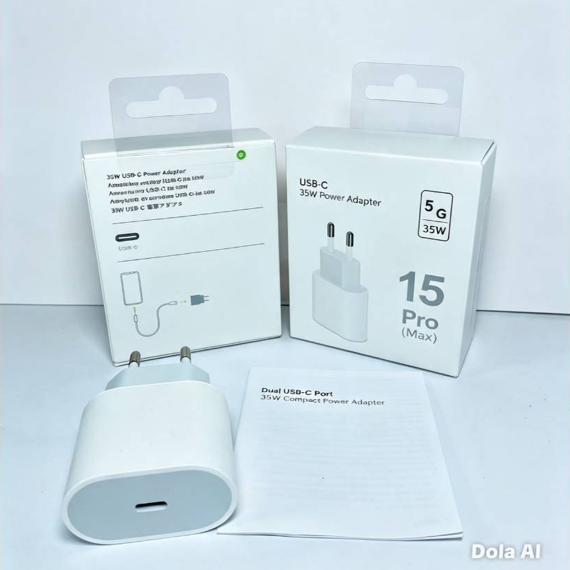 COMPATIBLE CHARGER CAP สําหรับ IPHONE TYPE C ORIGINAL 35 WATT ADAPTER/ADAPTER/TC CHARGER 35W