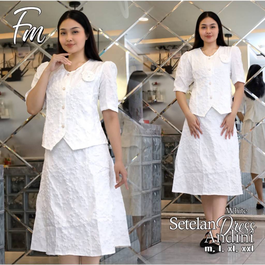 ANDINI DRESS SET/FLOWER DRESS SET/LATEST MODEL 2026
