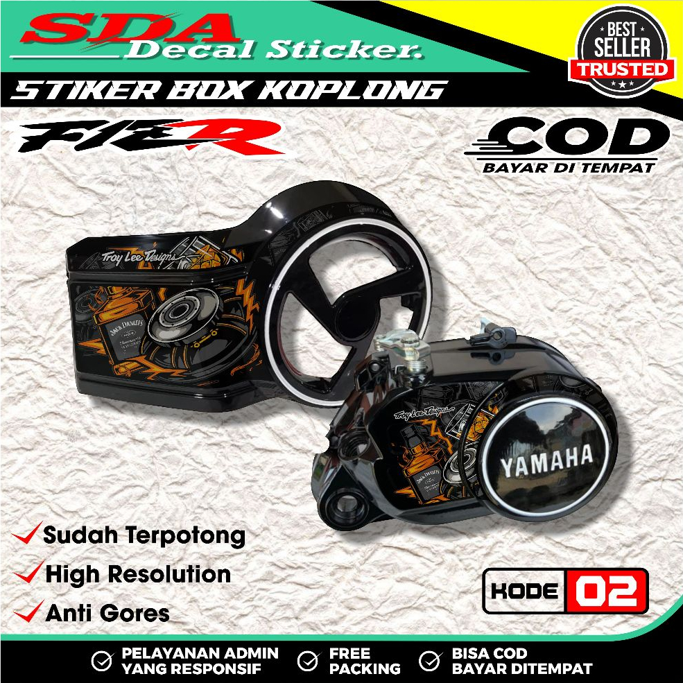 FIZ R Motif Fan Cover Sticker - FIZR Force Clutch Tank Sticker แล้ว Cut