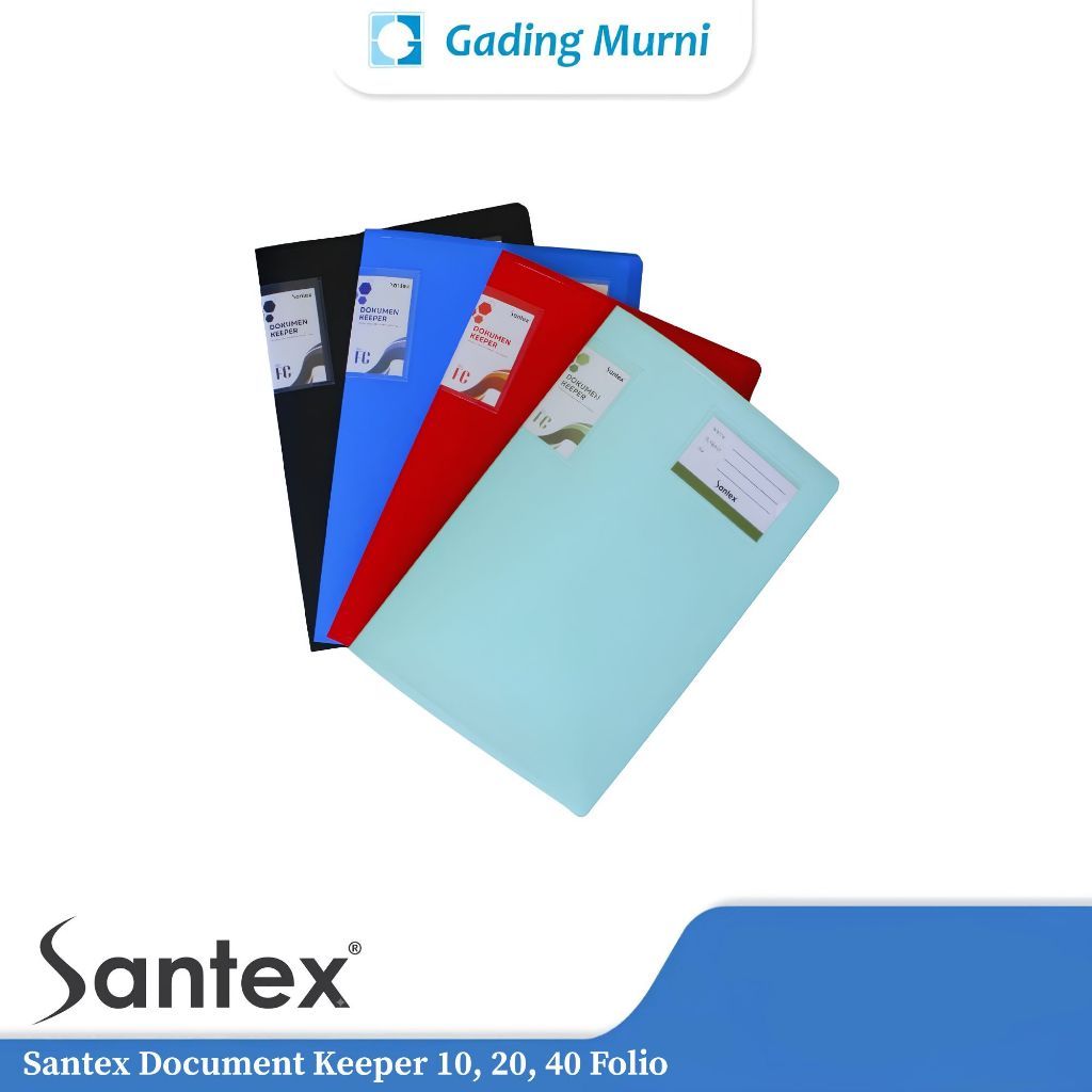 Santex Document Keeper Folio PP 50 ไมครอน สมุดแสดงเนื้อหา 10 20 40 แผ่น