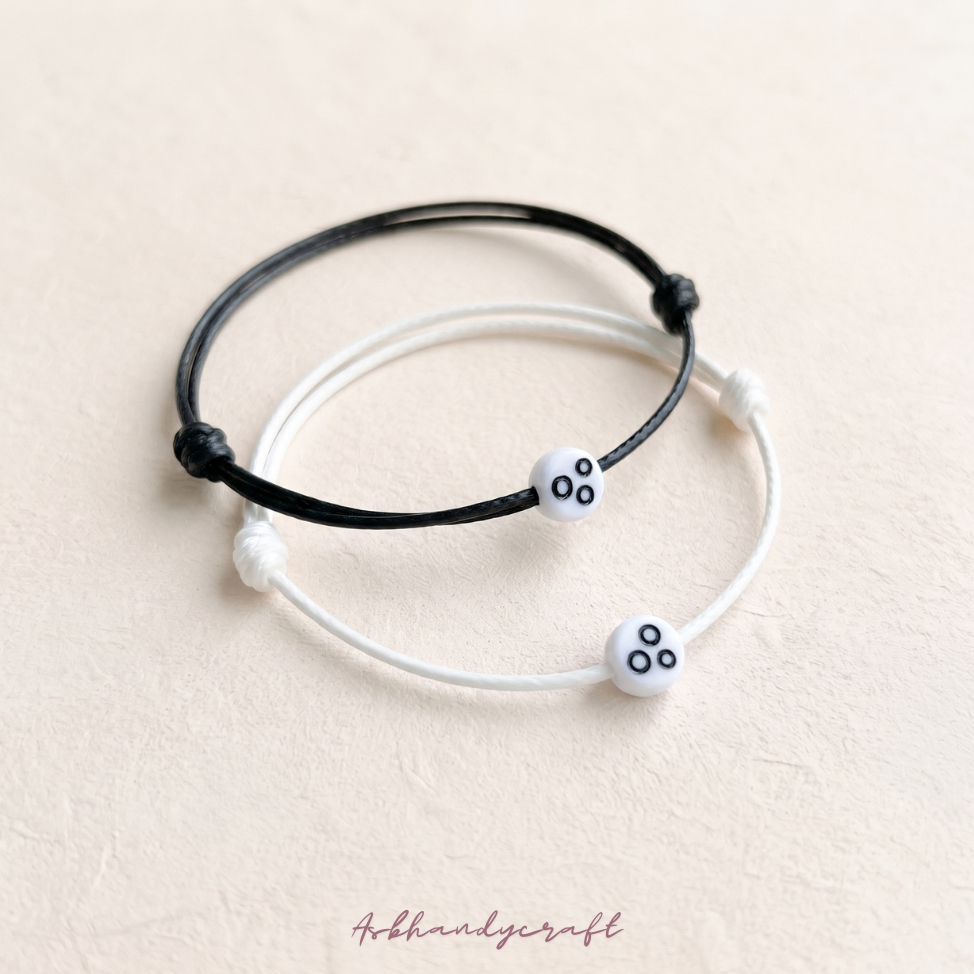 [TK173] Couple - ASB Korean Premium Waterproof Rope Bracelet 3 O คู่ เกรดพรีเมี่ยม a Single Slide