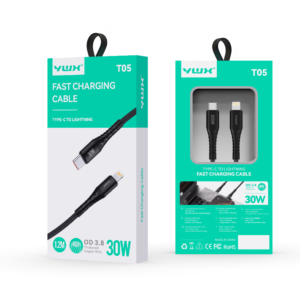 YWX 30W FAST CHARGING C-LIGHTING CABLE