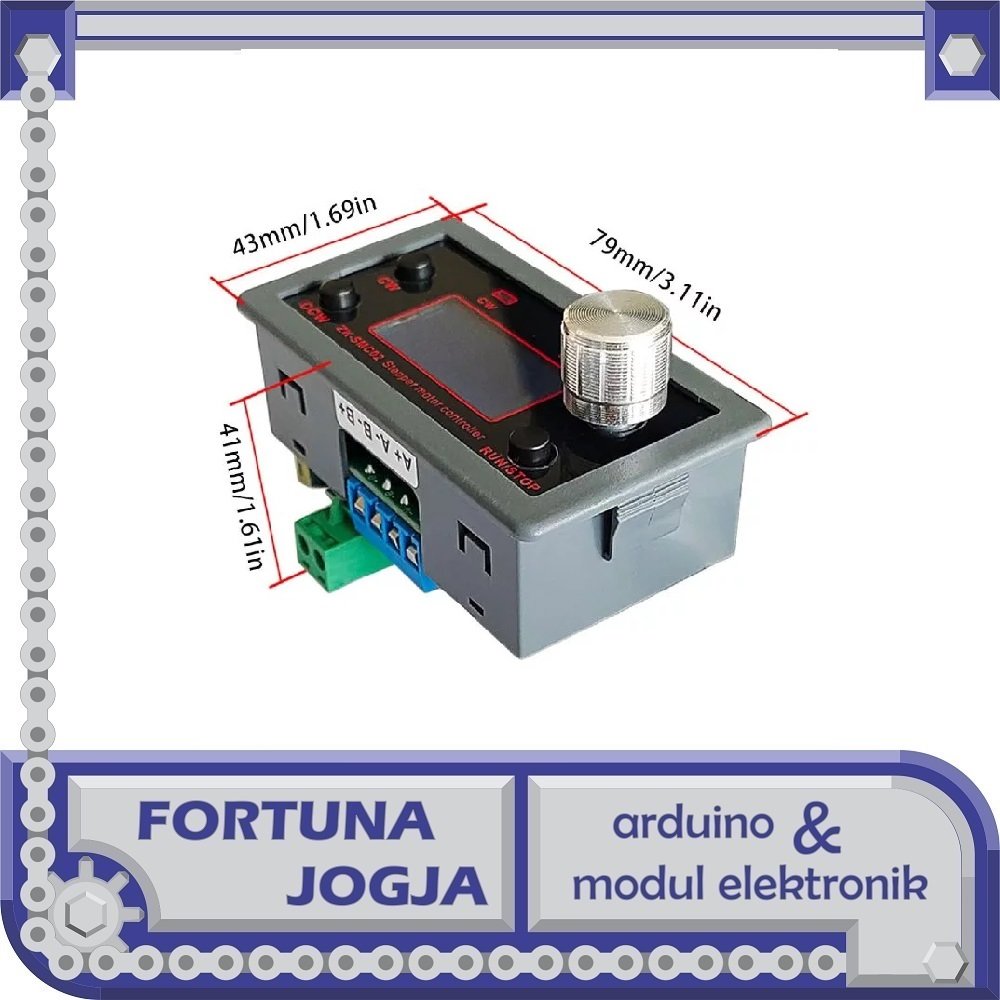 SMC02 Stepper Motor Driver and Controller แบบบูรณาการ DC 5-30V 4A ทิศทางและความเร็วแบบแมนนวล