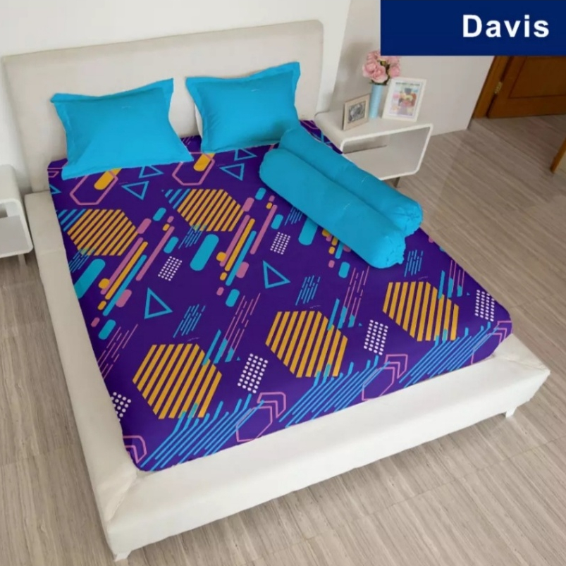 ผ้าปูที่นอน Lady Rose Queen B4 160x200 พร้อมหมอน 4 ใบ และหมอนข้าง 2 ใบ - Davis