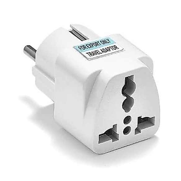 อะแดปเตอร์สําหรับเดินทางอเนกประสงค์แบบ Over Plug 3-Prong AU US ถึง 2 EU