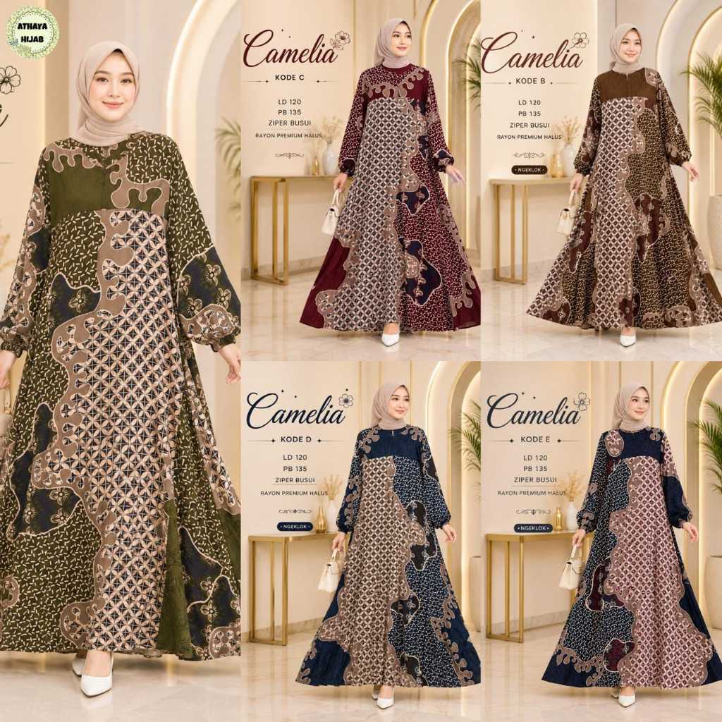 เสื้อผ้าผู้หญิง HQ CAMELIA DRESS จาก AtHAYA FASHION STORE