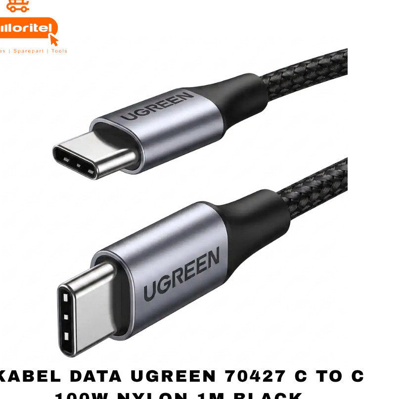 UGREEN 70427 C TO C 100W NYLON 1M สาย ดาต้าสีดํา