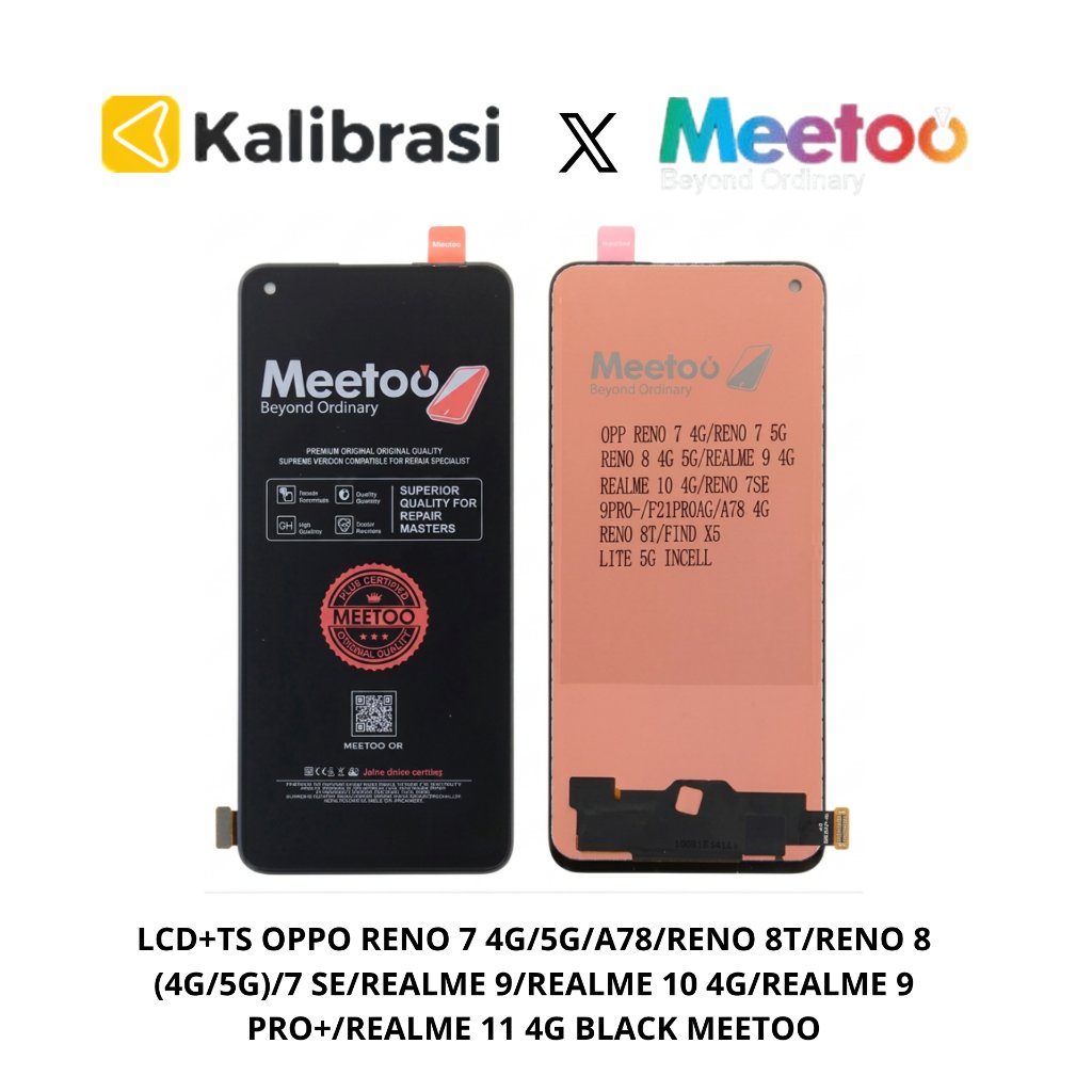 LCD+TS OPPO RENO 7 4G/5G/A78/RENO 8T/RENO 8 (4G/5G)/7 SE/REALME 9/REALME 10 4G/REALME 9 PRO+/Realme 