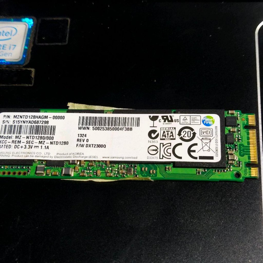 SSD M2 SATA 128GB+WINDOWS 10 PRO SENTINEL 100/96% SMOOTH READY TO USE SSD Storage