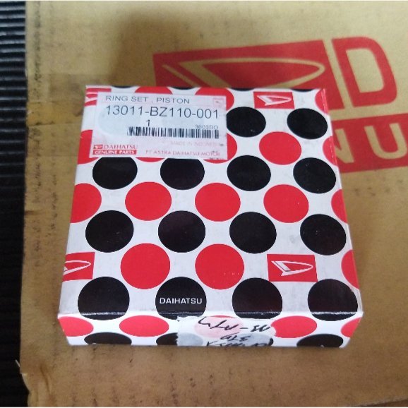 ชุดแหวนลูกสูบขนาดมาตรฐาน (STD)(0.00) Daihatsu Terios 1.5 (1500) Luxio 1.5 (1500) Granmax 1.5 (1500) 