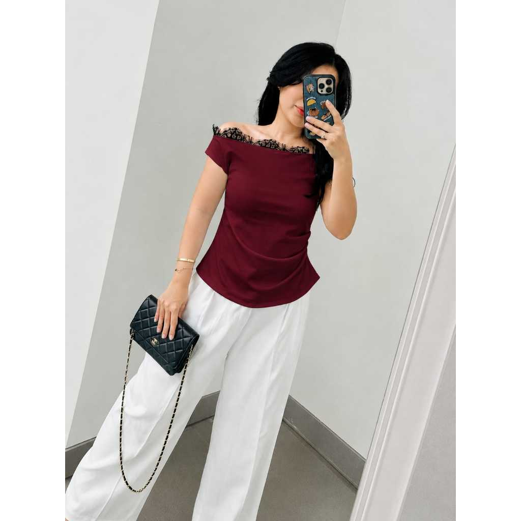 99miracleshop / SIERA LACE TOP / LACE TOP / TOP TOP