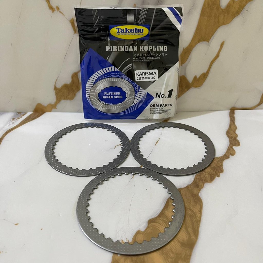 KARISMA MOTORCYCLE CLUTCH DISC (3 ชิ้น/เซ็ต) 22321-KE8-000 TAKEHO