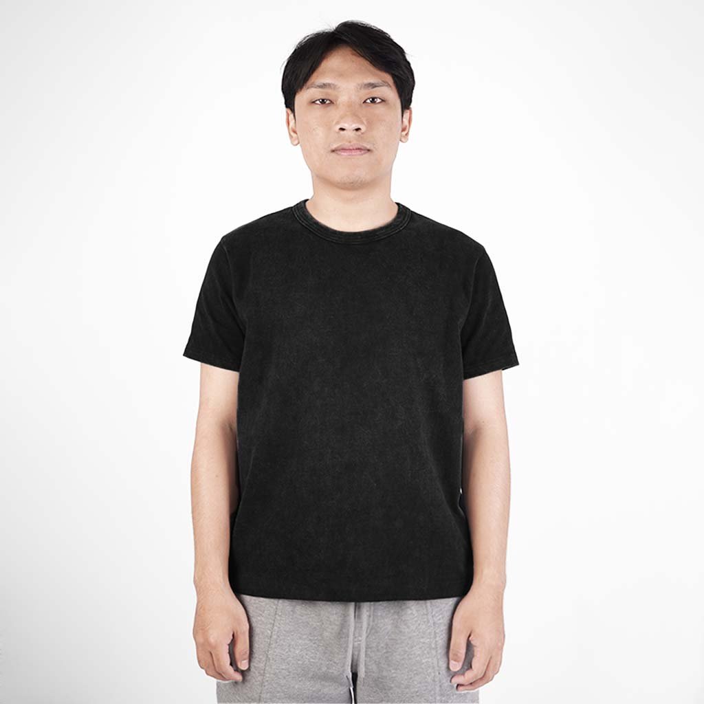 Magma Tiny Fit เสื้อยืดผ้าฝ้าย 16s Black Washing Magma Apparel