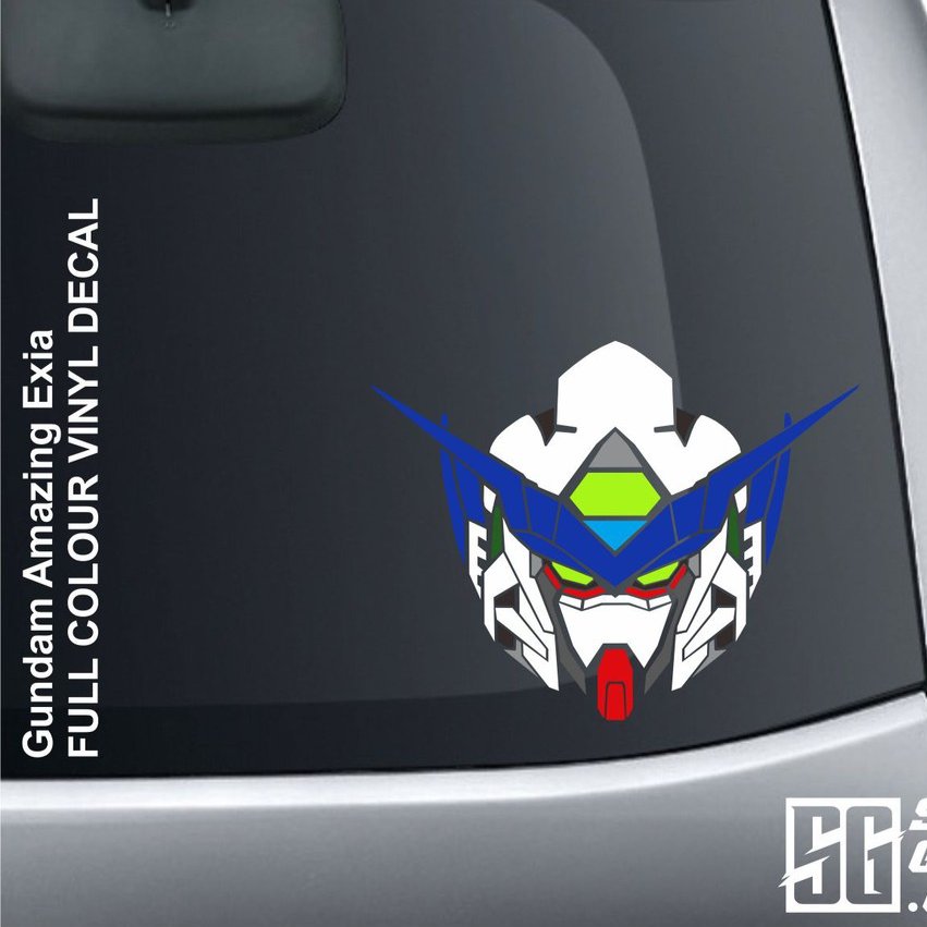 สติ๊กเกอร์ตัดกันดั้ม Amazing Exia สําหรับรถยนต์และมอเตอร์ไซค์ vgameshop