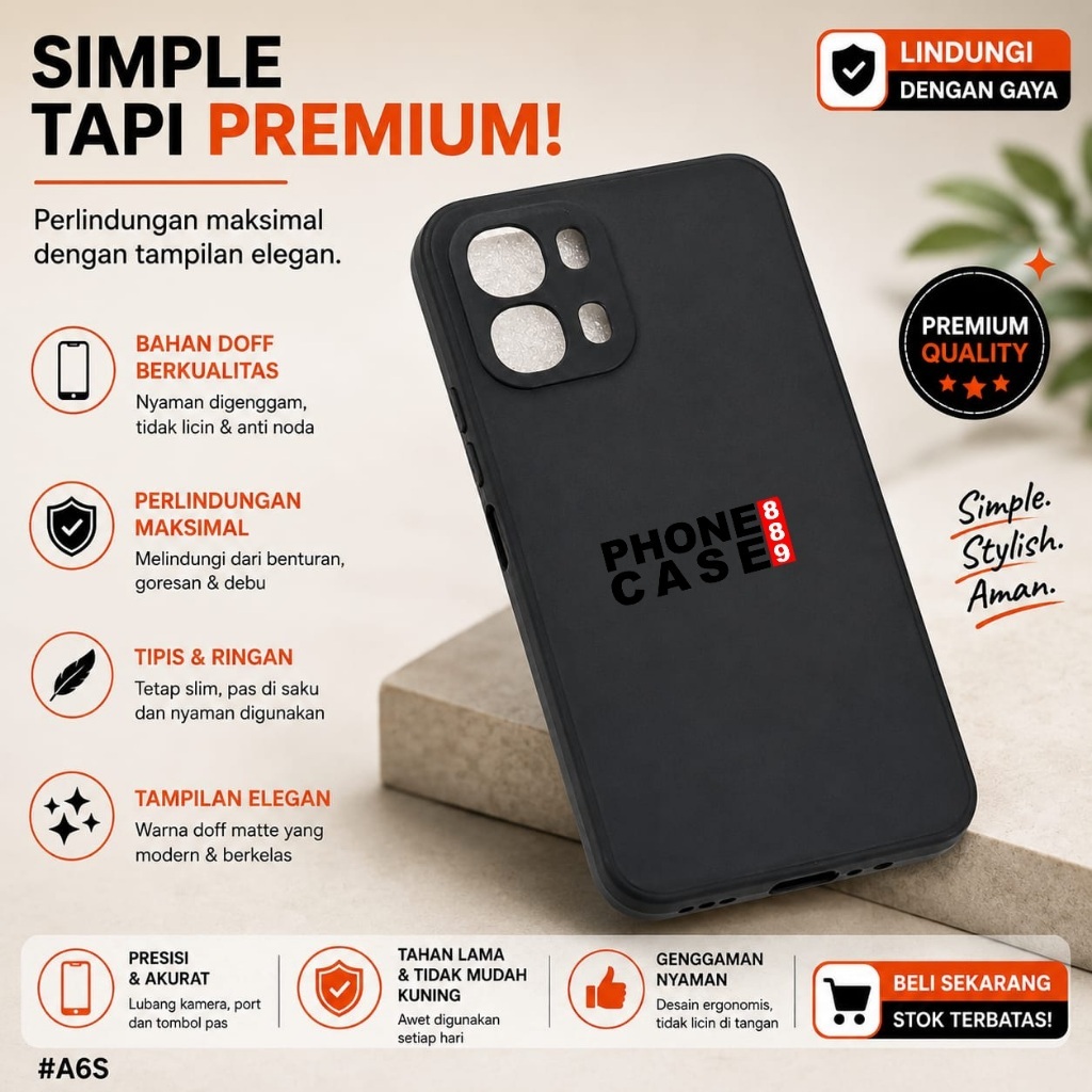 OPPO A6X OPPO A6T OPPO A6S OPPO A6 4G OPPO A6T PRO CASE MACAROON BLACK SQ CASE BLACK OPPO A6X OPPO A