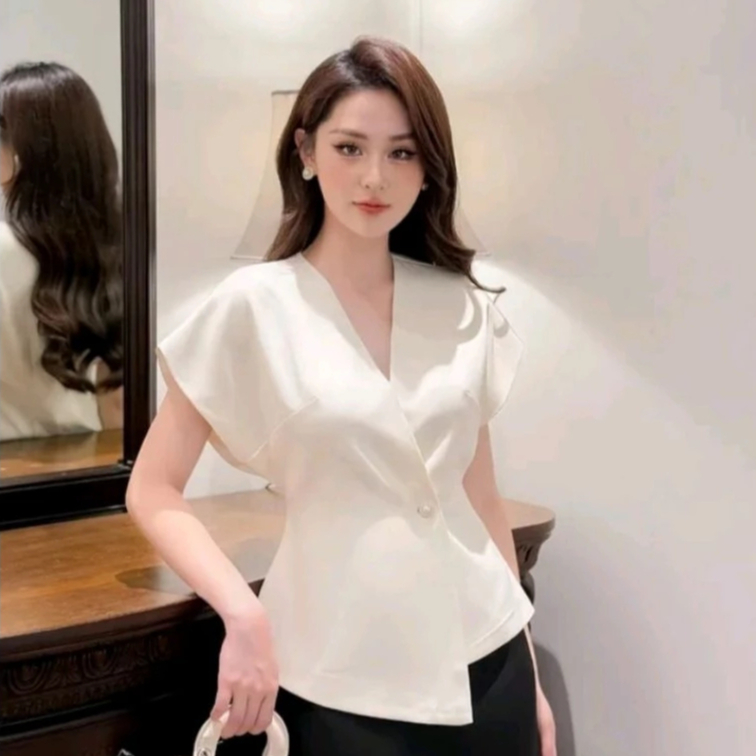 Naomi Premium Womens Top T-Shirt Scuba Stretch Blouse Casual Elegant
