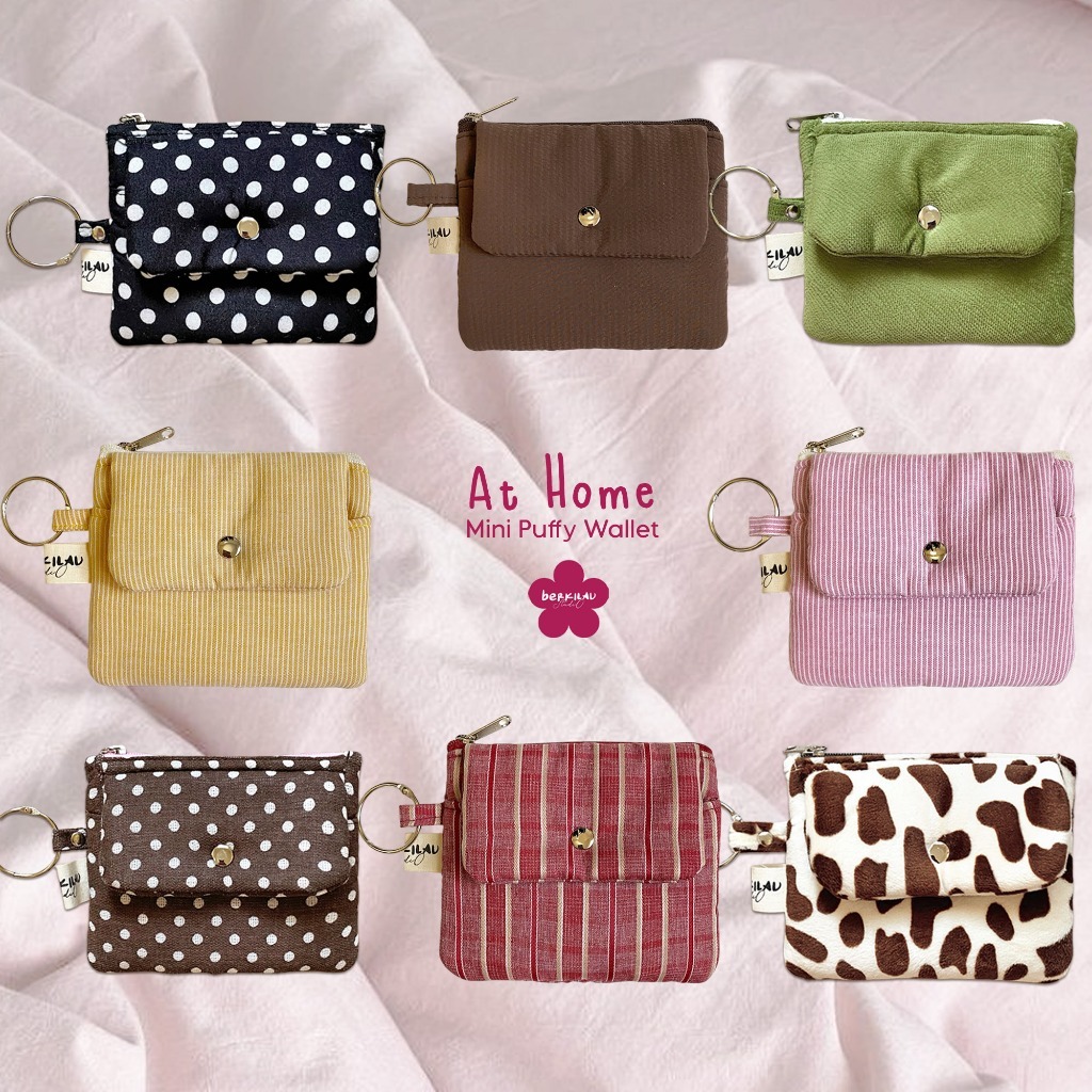 At Home Mini Puffy Wallet - Puffy Bag Charm Wallet