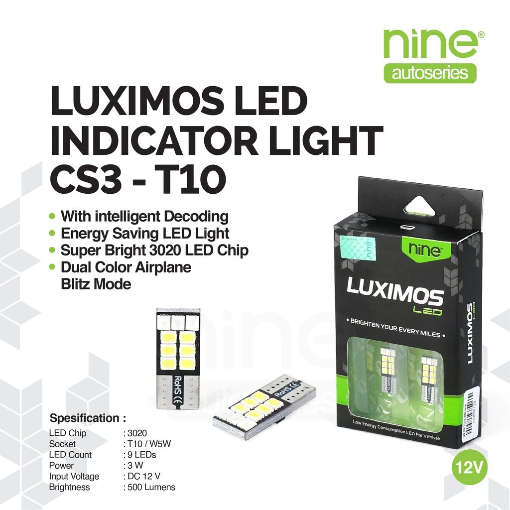 T10 - CS3 LUXIMOS NINE INDICATOR LIGHT BULB