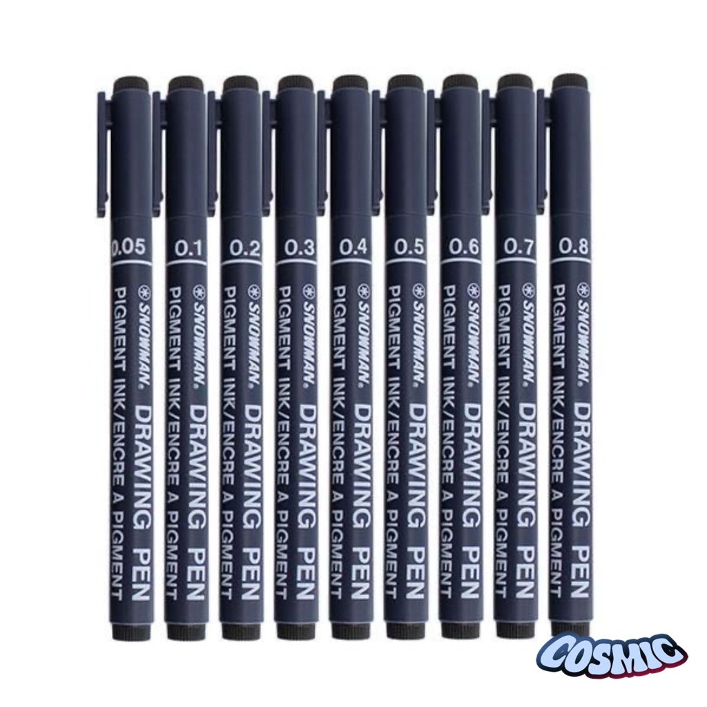 SNOWMAN DRAWING PEN FT-700 / SNOWMAN DRAWING PEN สีดํา FT-700