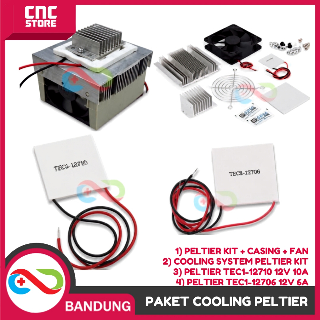 PELTIER TEC-12706 TEC1 12706 THERMOELECTRIC DC 12V 6A