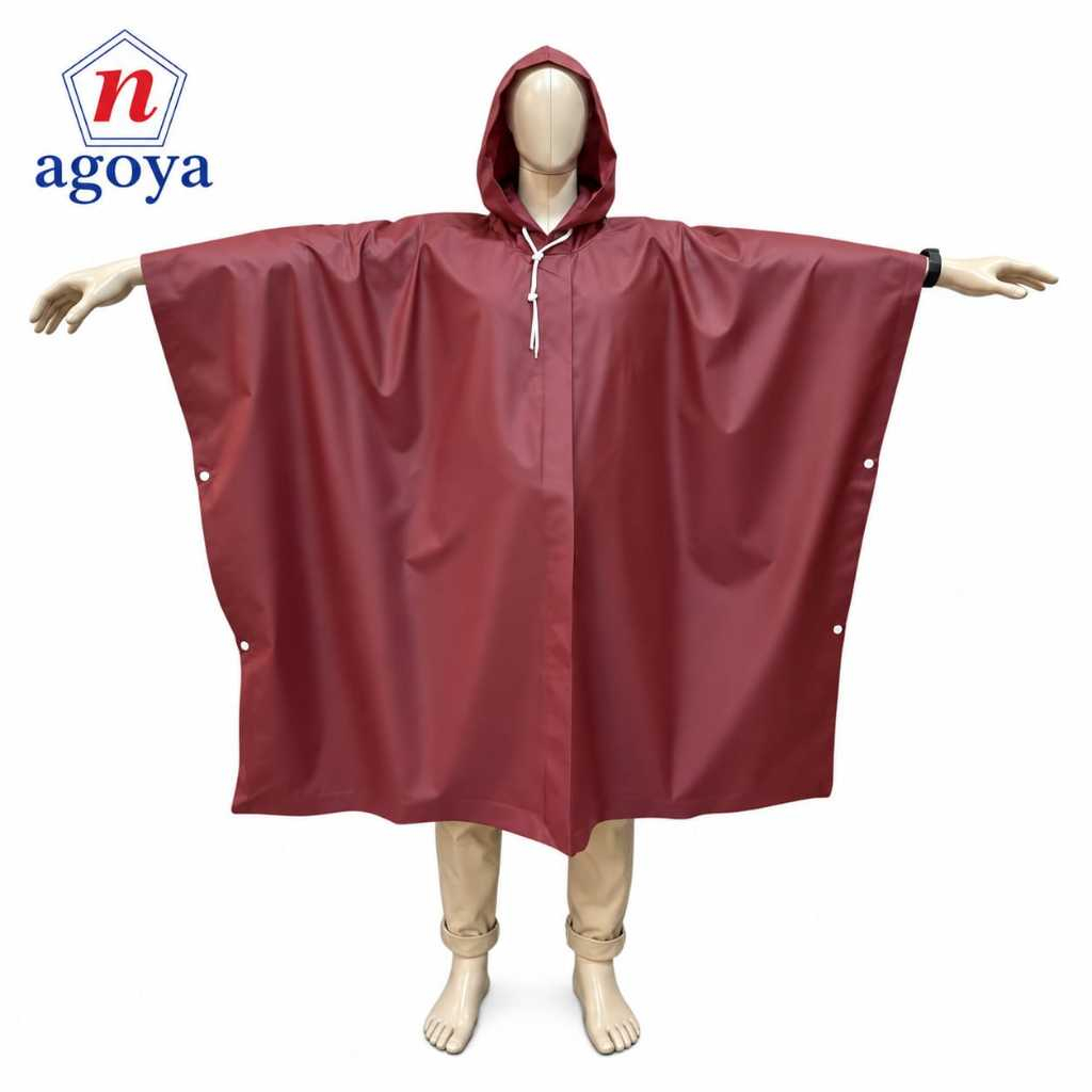 (901) เสื้อกันฝนสําหรับผู้ชายและผู้หญิงรถจักรยานยนต์เสื้อปอนโชพีวีซีแขนค้างคาวร่มชูชีพวัสดุ ความพยาย