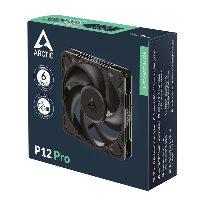 พัดลม ARCTIC P12 Pro | พัดลม พีเอ็มเอ็ม 120 มม. แพ็คเดี่ยว
