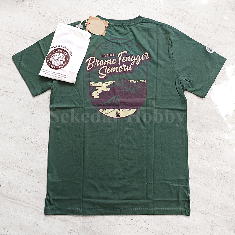 NATIONAL GARDEN เสื้อยืด MOUNTAIN BROMO TENGER SEMERU NATIONAL PARK TEES OLIVE