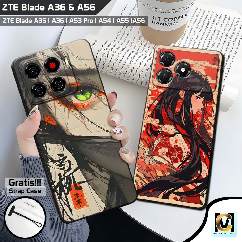 เคส ZTE Blade A56 & ZTE Blade A36 ใหม่ล่าสุด 2025 Japan Girl Motif | SoftCase HP ZTE Blade A56 | ใบม