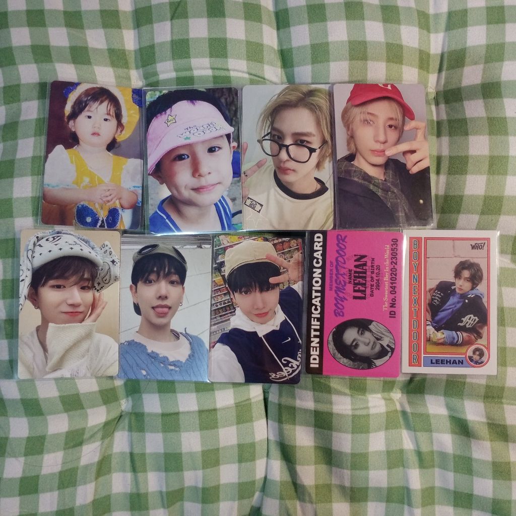 [READ DESCRIPTION] boynextdoor photocard อย่างเป็นทางการ leehan jaehyun riwoo