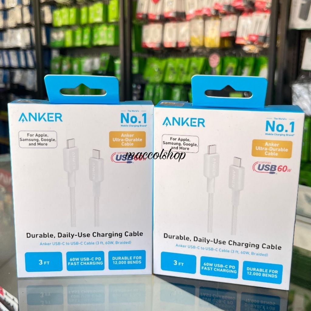 ANKER 322 สาย PowerLine USB-C ถึง USB-C 3ft/0.9m