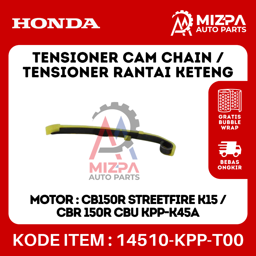 HONDA 14610-KPP-901 14510-KPP-T00 คู่มือ Cam Chain Tensioner Comp Cam Chain ยางลิ้น Tensioner Keteng