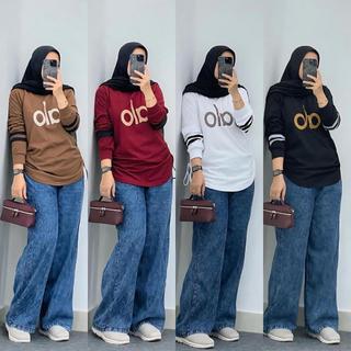Setelan jeans XL XXL Celana cutbray kaos combet 24s Bahan adem dan nyaman dipakai ootd