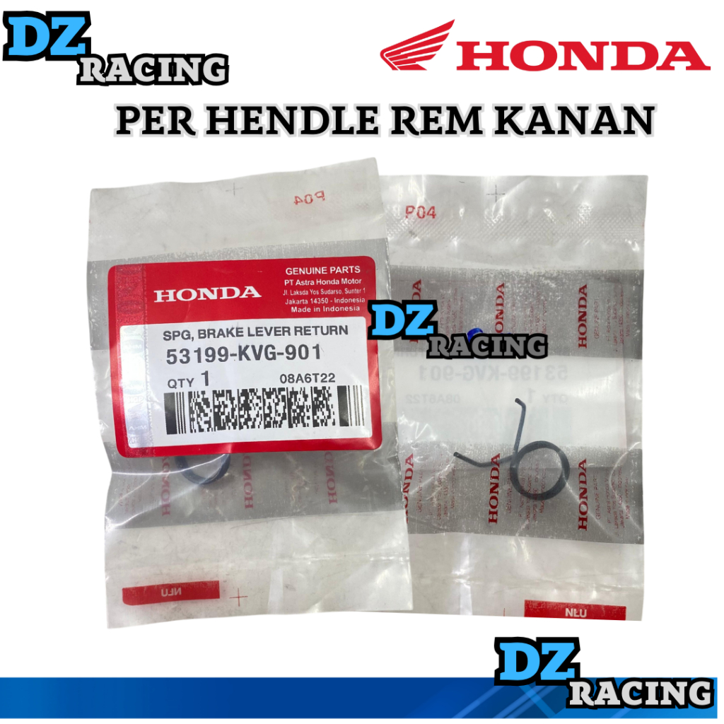 สปริงแฮนด์เบรกขวา Honda Beat Scoopy Vario 110 125 150 ประเภทเบรก CBS 53199-KVG-910