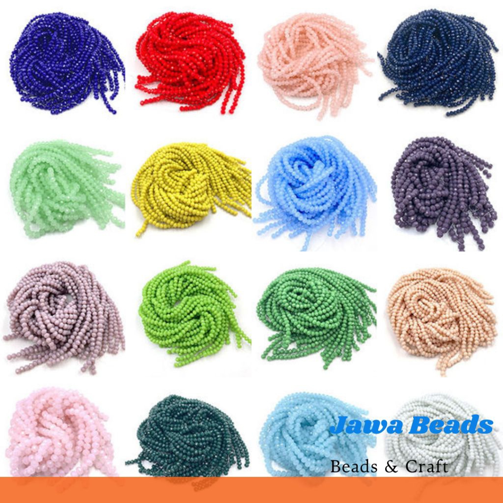 ลูกปัดคริสตัลเช็ก ลูกปัด Bakpau matte 4mm 6mm 8mm