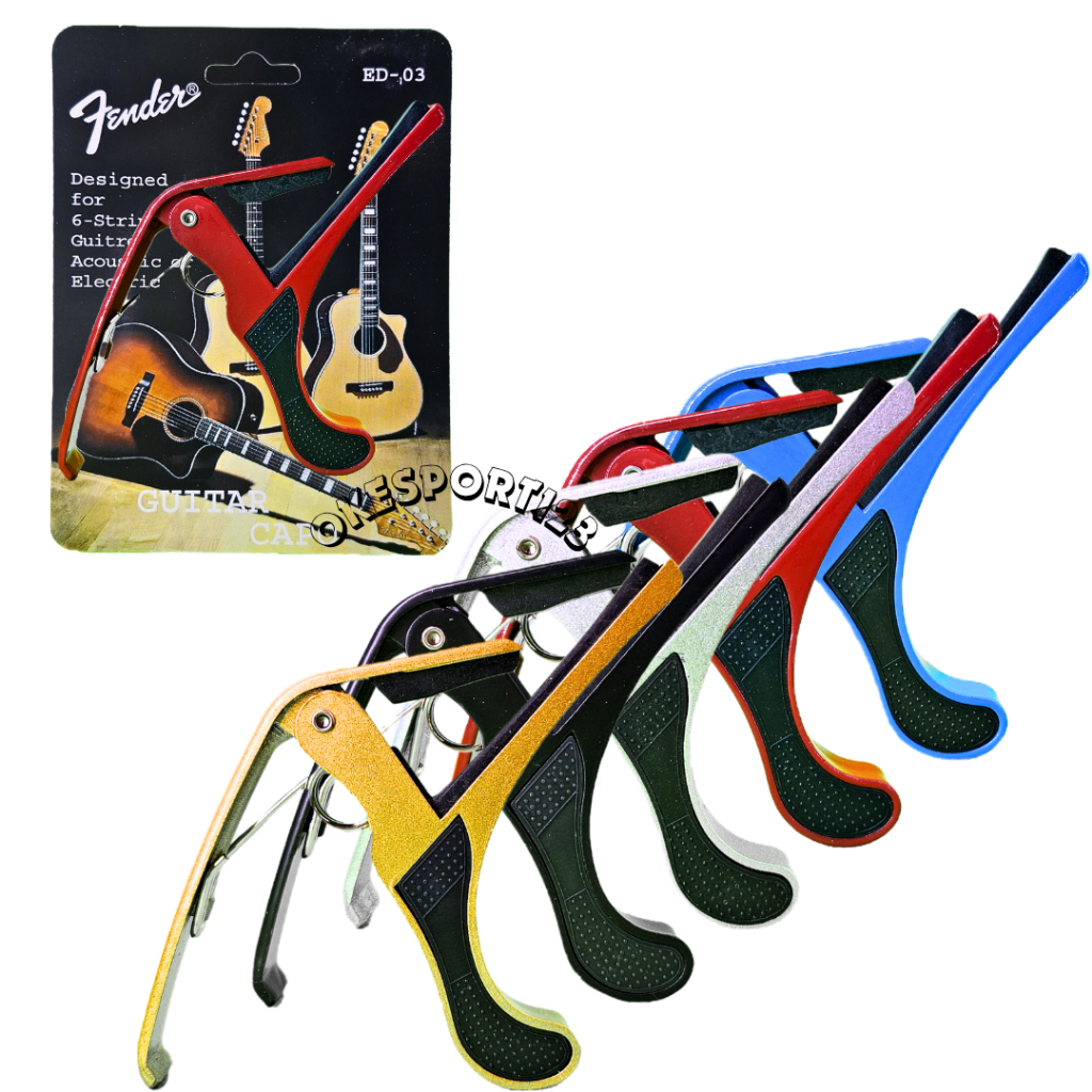 CAPO GUITAR FENDER – Universal GUITAR Capo สําหรับอะคูสติกและไฟฟ้า