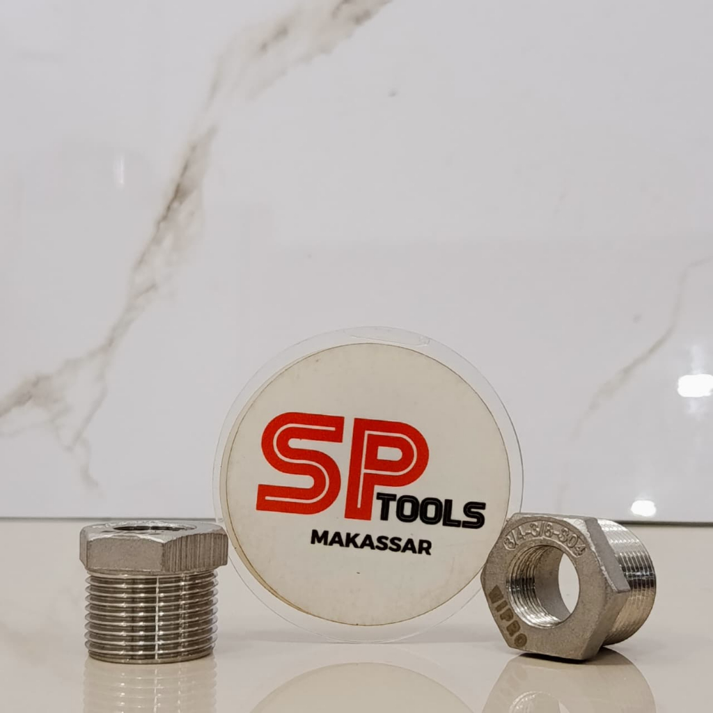 สแตนเลส SUS 304 BUSHING VERLOP RING / VERLOP VORLO SOCK INNER THEAD (1/2"M X 1/4"F) (1/2"M X 3/8"F) 