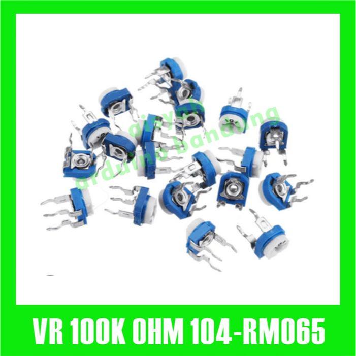 VR 100K OHM 104 RM065 VARIABLE RESISTOR TRIMPOT VR TRIMMER RM 065-104