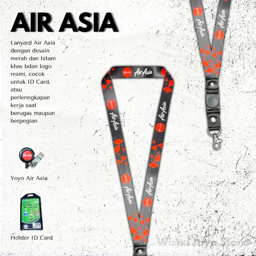AIR ASIA ID CARD LANYARD