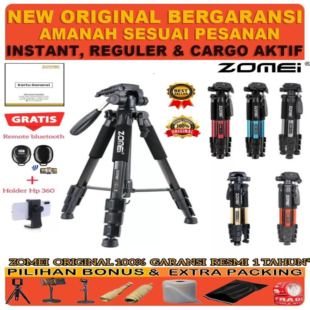 HP ZOMEI Q111 ขาตั้งกล้องแบบพกพาสําหรับกล้อง Mirrorless DSLR, กล้องวิดีโอ, สมาร์ทโฟน, Q 111