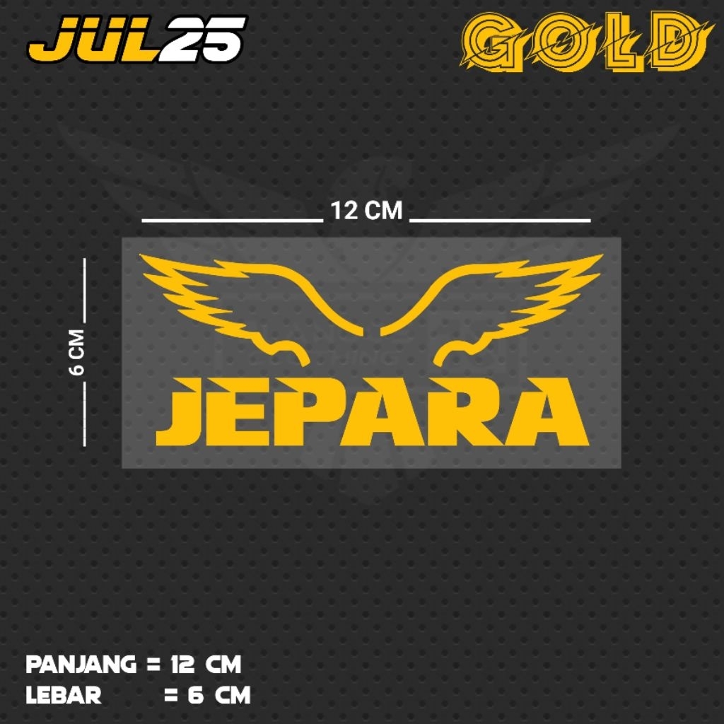 สติ๊กเกอร์ตัด JEPARA / JUL25 JTG