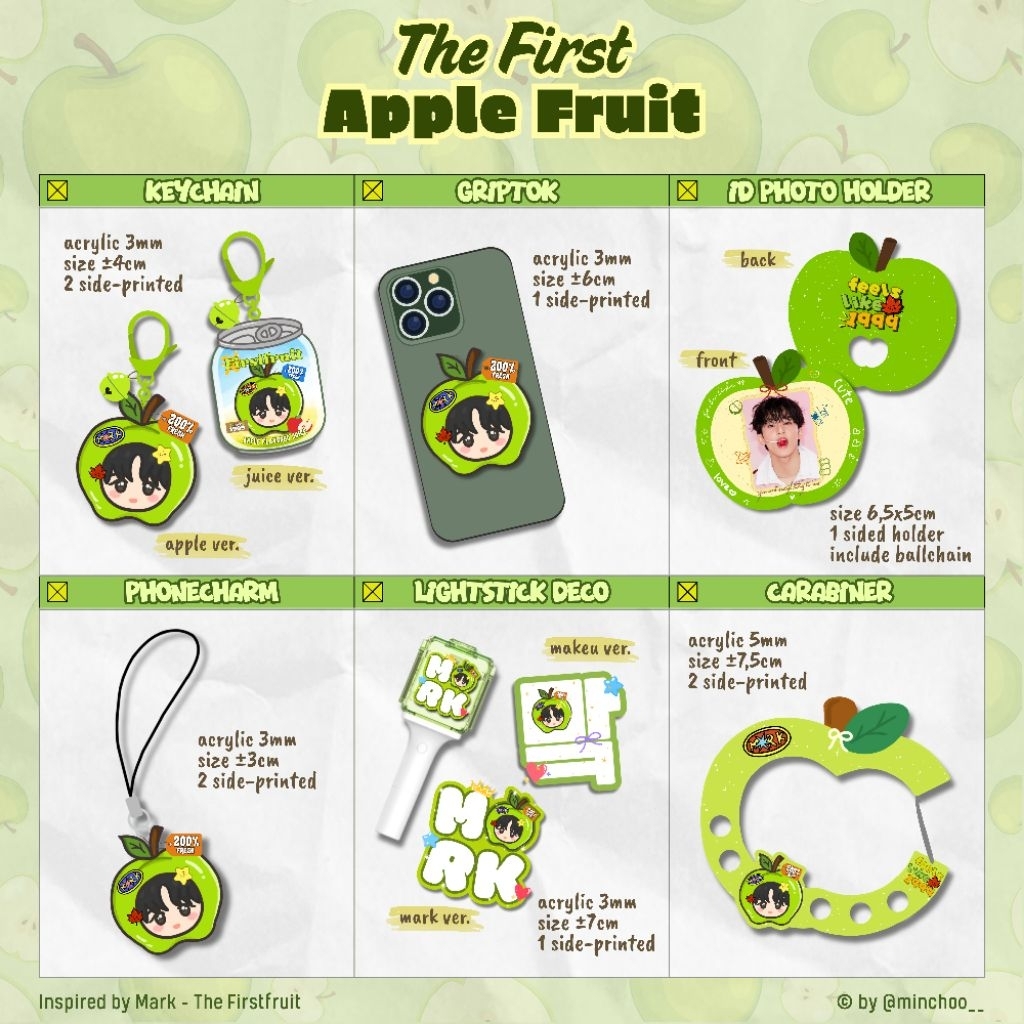 FANMERCH - MARK "The First Apple Fruit" แรงบันดาลใจจากอัลบั้มผลไม้แรก