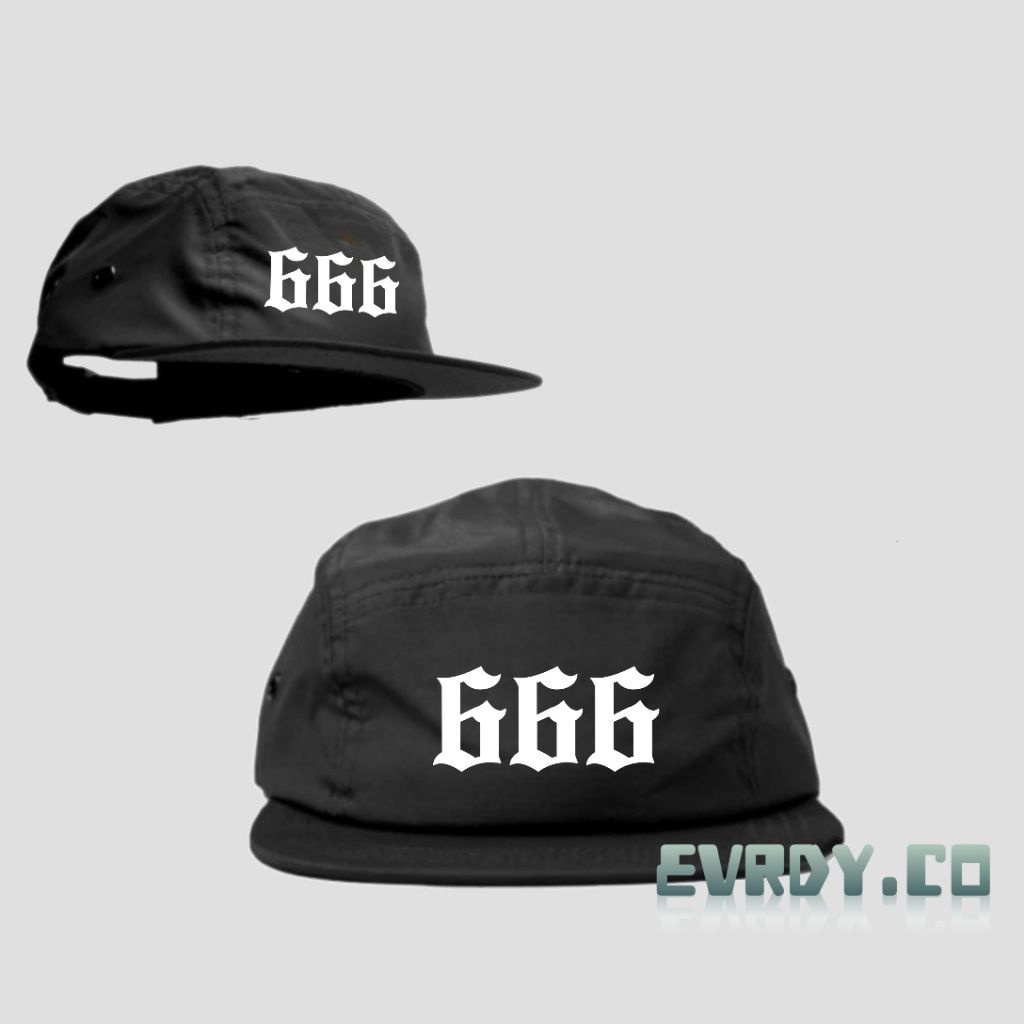 หมวกแผงซาตาน 5 | 666 Casual Adult 5 Panel Hat