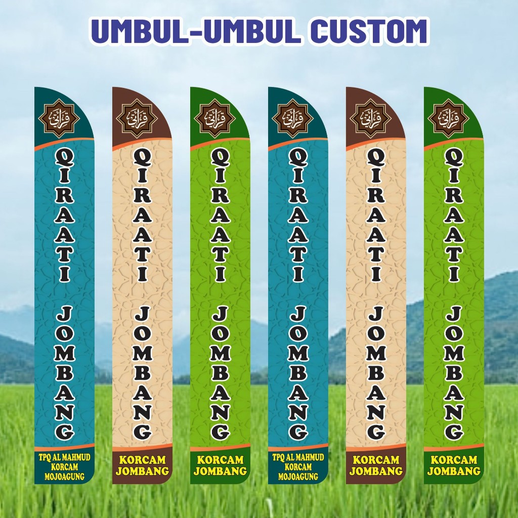 พิมพ์ที่กําหนดเอง TPQ QIRAATI ผ้าปิดผนึกพร้อมชื่อและโลโก้ / ผ้าที่กําหนดเองพิมพ์ SERVICES